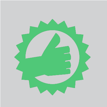 This icon is shown on businesses that have a valid license in the state of California